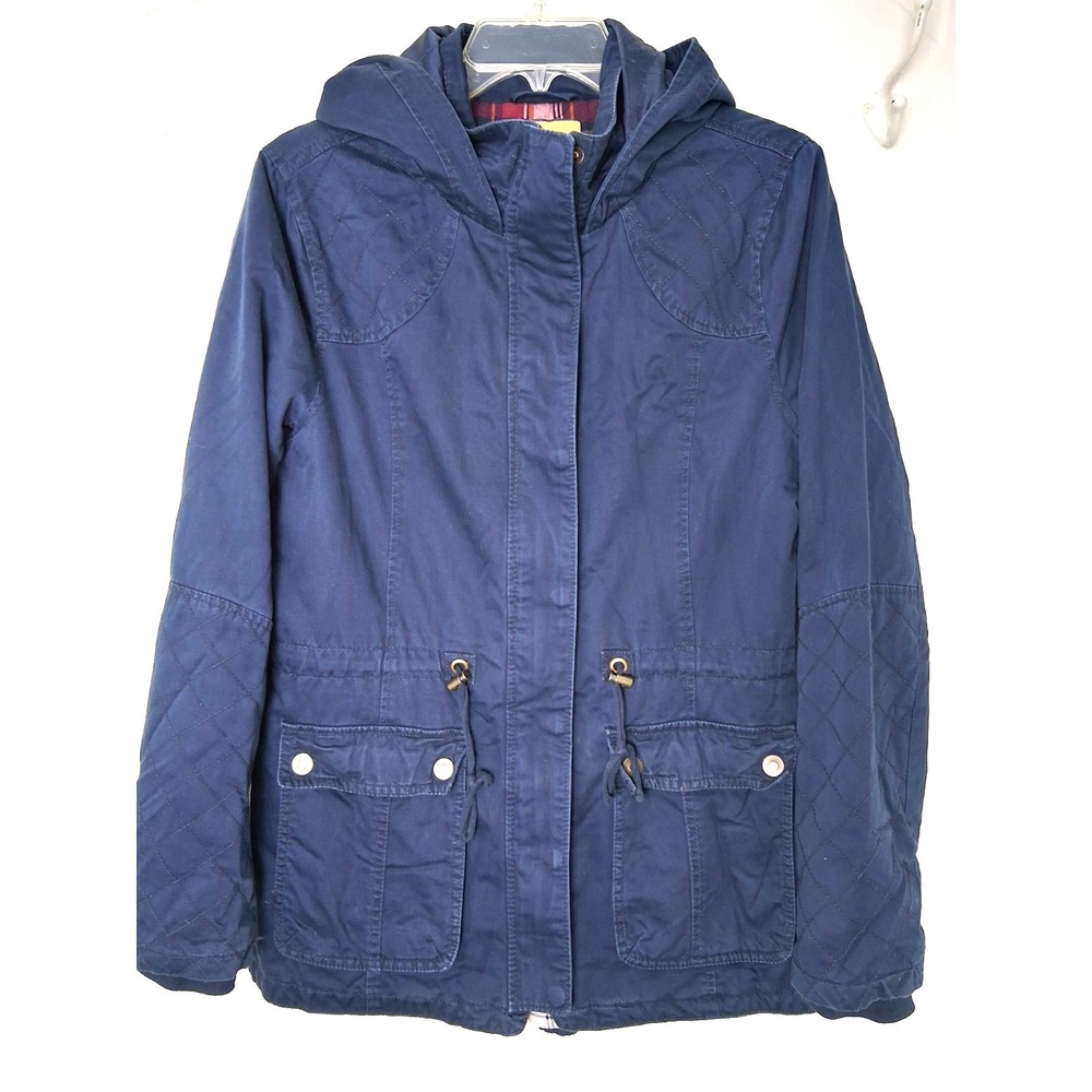 Prince And Fox Hooded Barn Chore‎ Jacket Size Large Quilt Flannel Lining Pockets